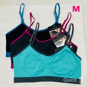 M - NWT 3 pcs Wireless Sports Bralettes